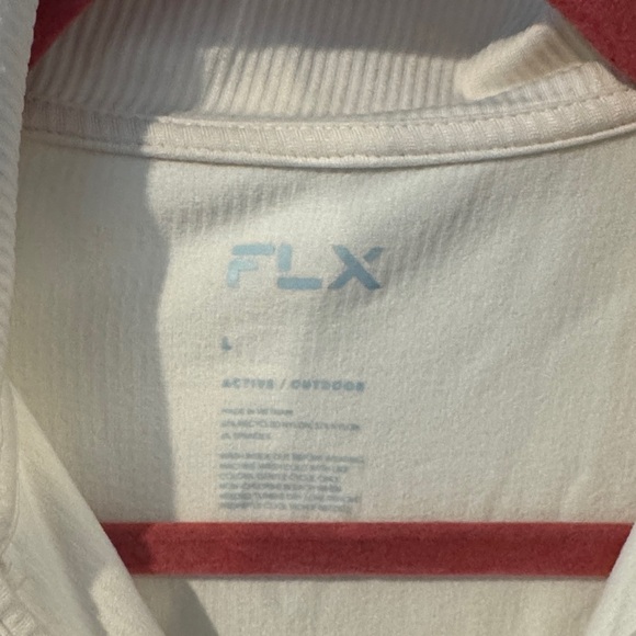 Athletic Cream Zip-Up Long Sleeve Women's Top - Picture 2 of 4